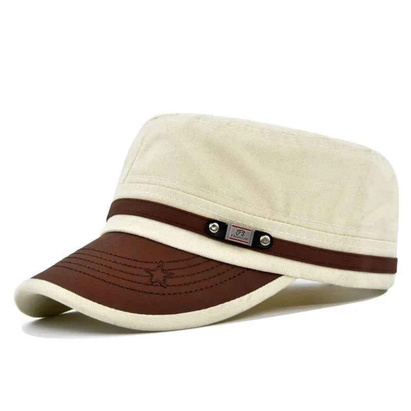 Embroidered Flat Cap