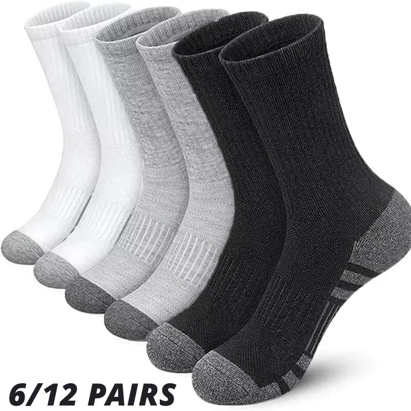 Men's Performance Crew Socks (6 or 12 Pairs)
