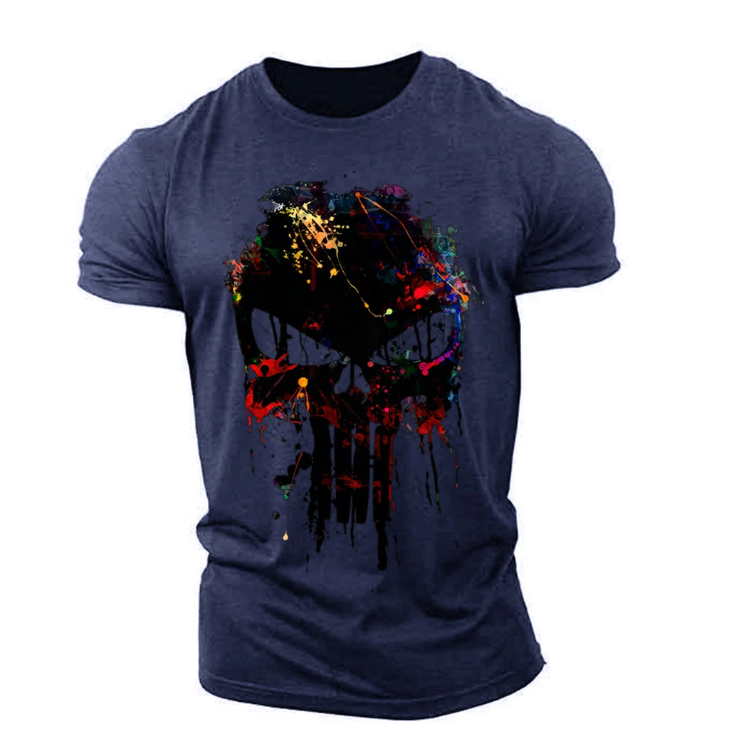 Men's Retro Sparta 3D Print Oversized T-Shirt