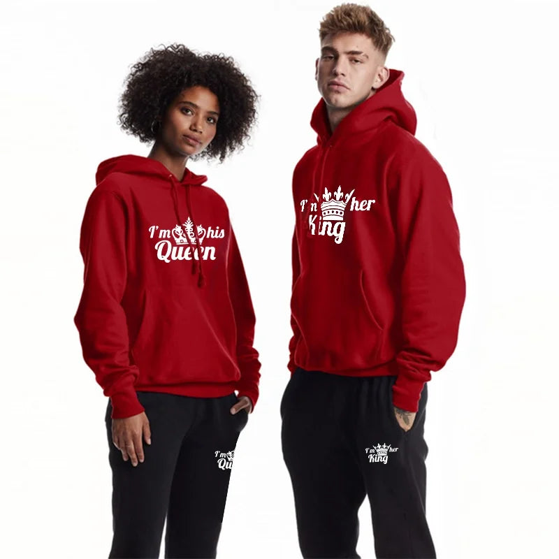 Couples' QUEEN KING Matching Hoodie Set