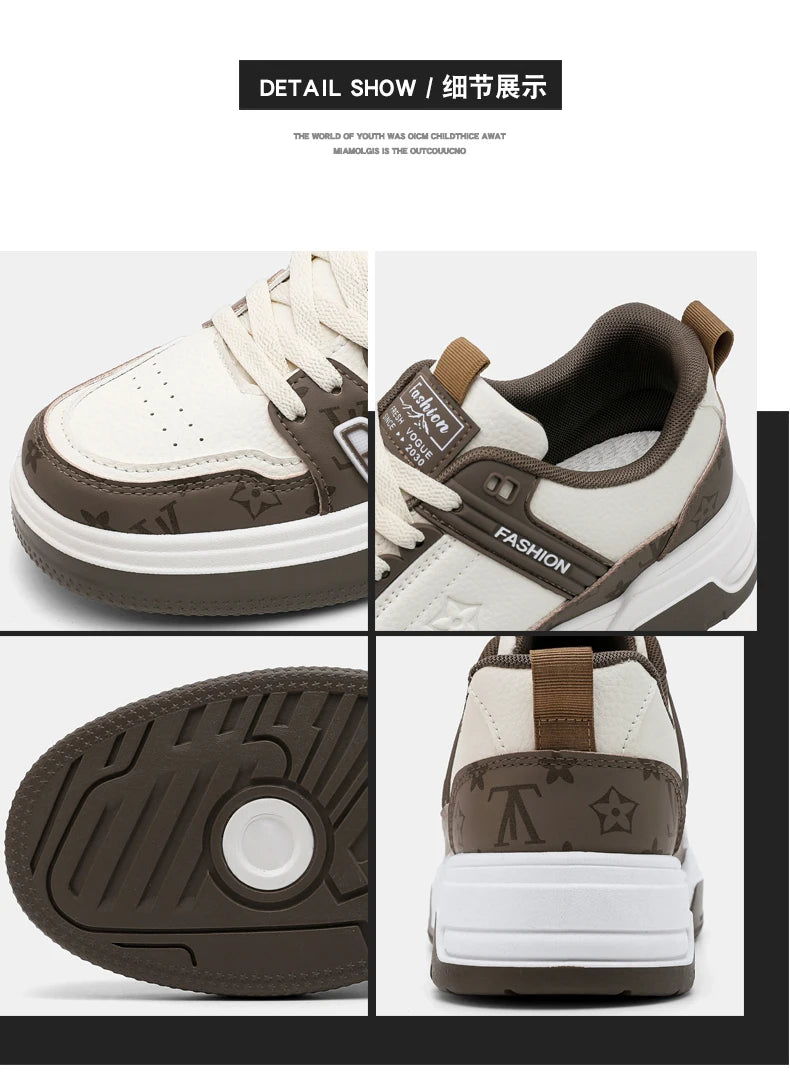 Men's Street Style Platform Skate Sneakers