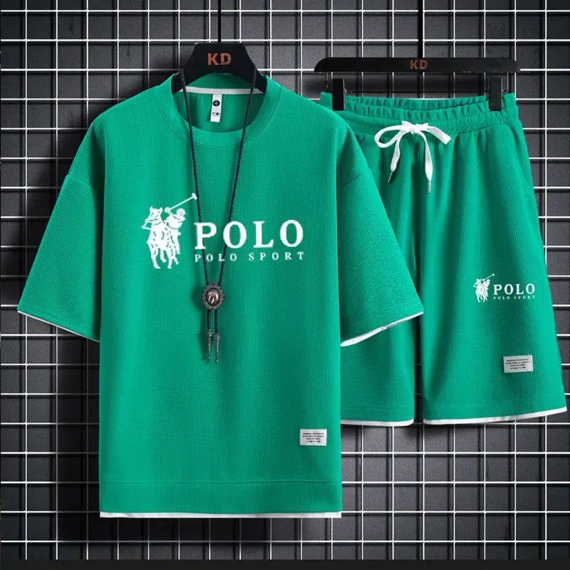 Men's Fitness T-Shirt & Shorts Jogging Set