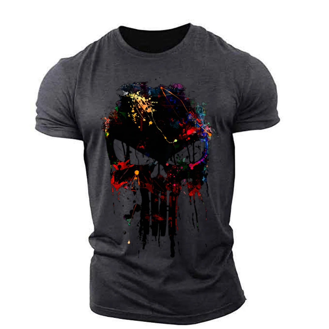 Men's Retro Sparta 3D Print Oversized T-Shirt