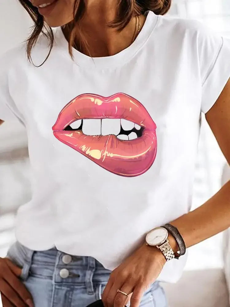 Women's Love Print Casual T-Shirt