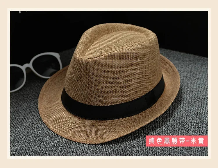 Unisex Vintage Fedora Panama Hat