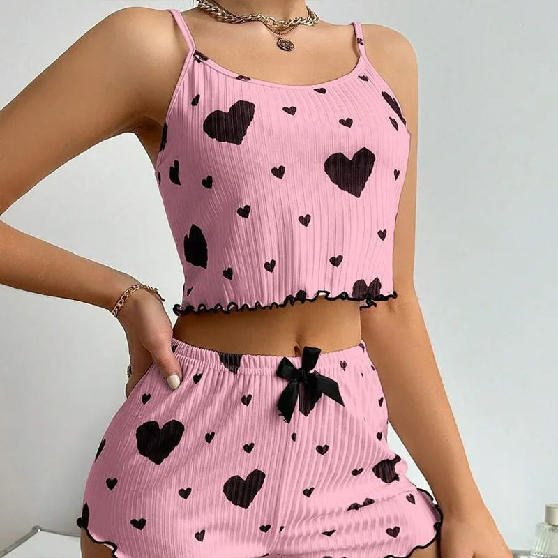 Women's Tank Top & Shorts Pajama Set