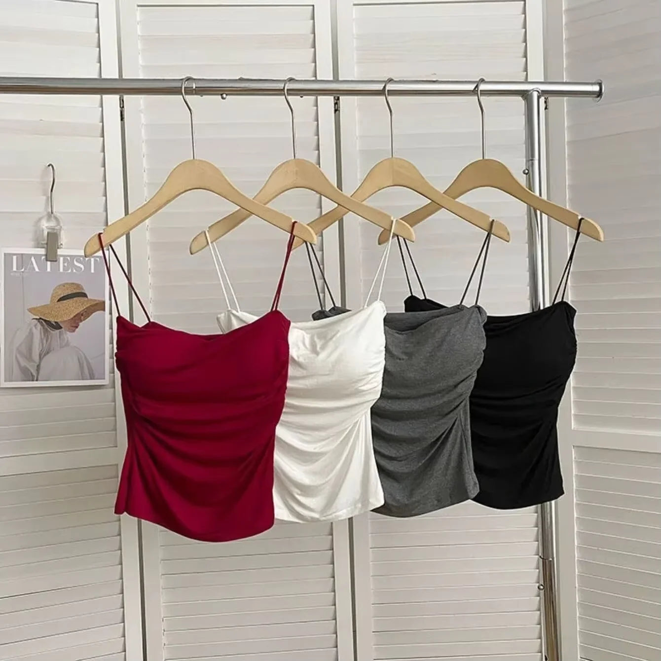 Women's Thin Strap Fitted Camisole Top
