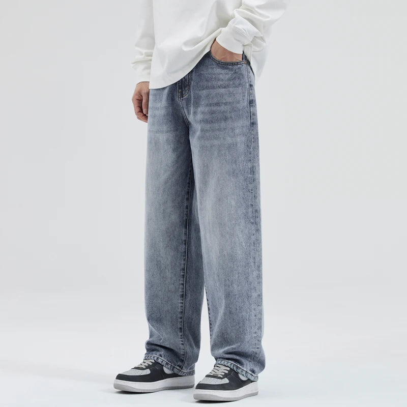 Men's Y2K Vintage Baggy Straight Denim Jeans
