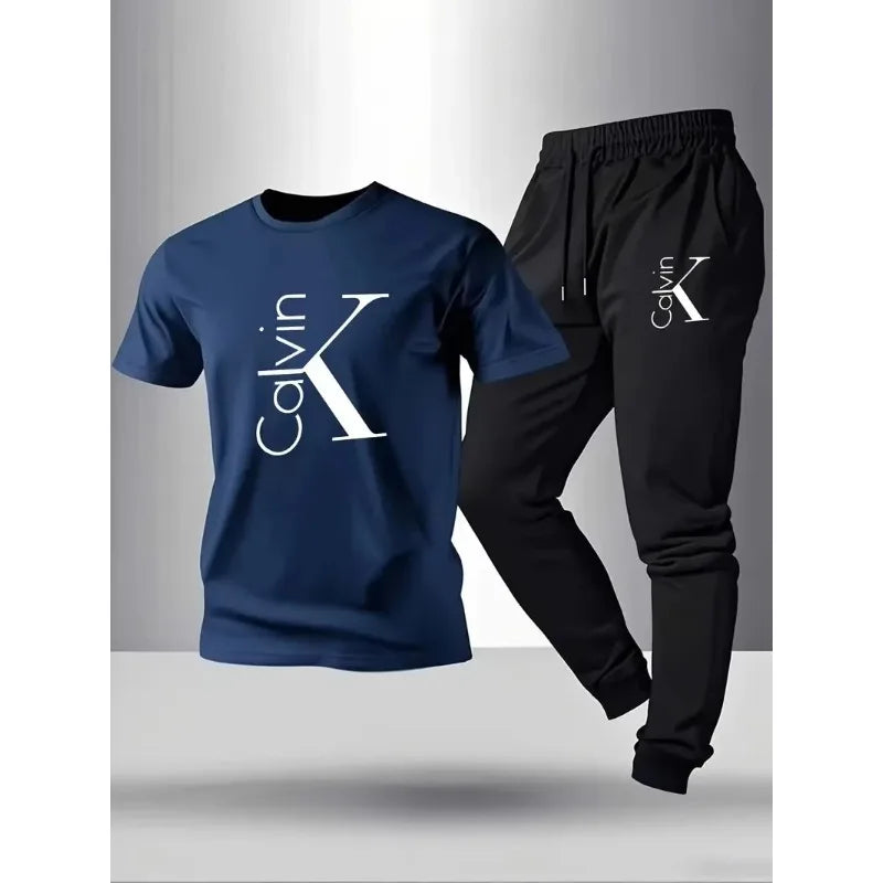 Men's Casual Sportswear T-Shirt & Shorts Set