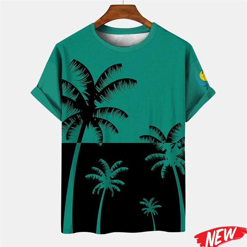 Men's Palm Tree Hawaiian Graphic T-Shirt