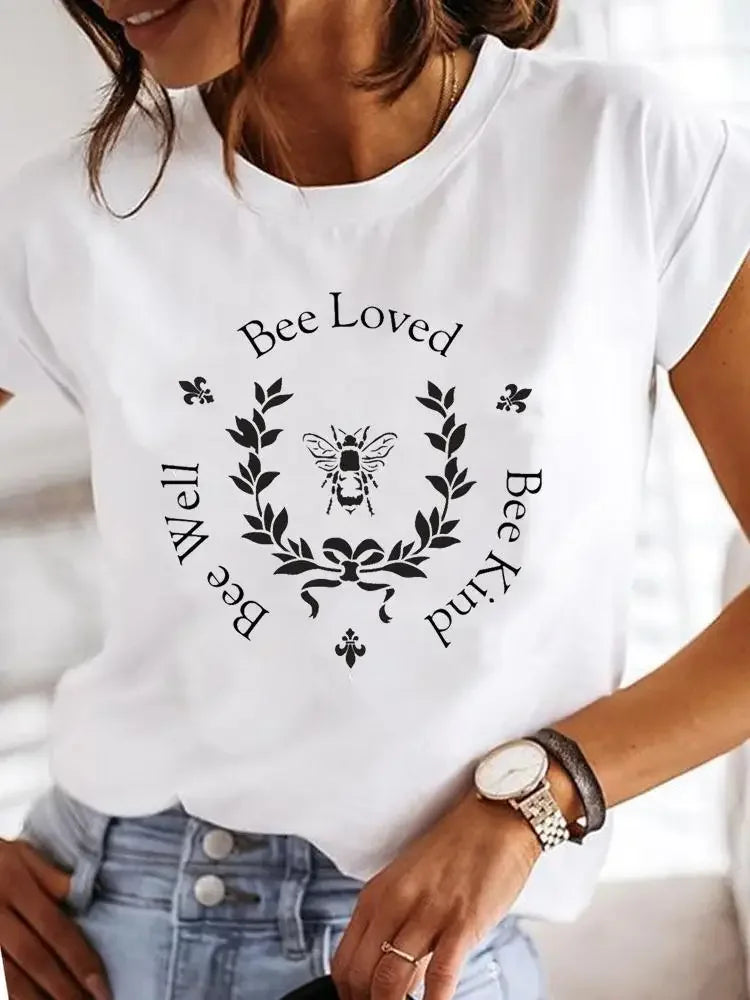 Women's Love Print Casual T-Shirt