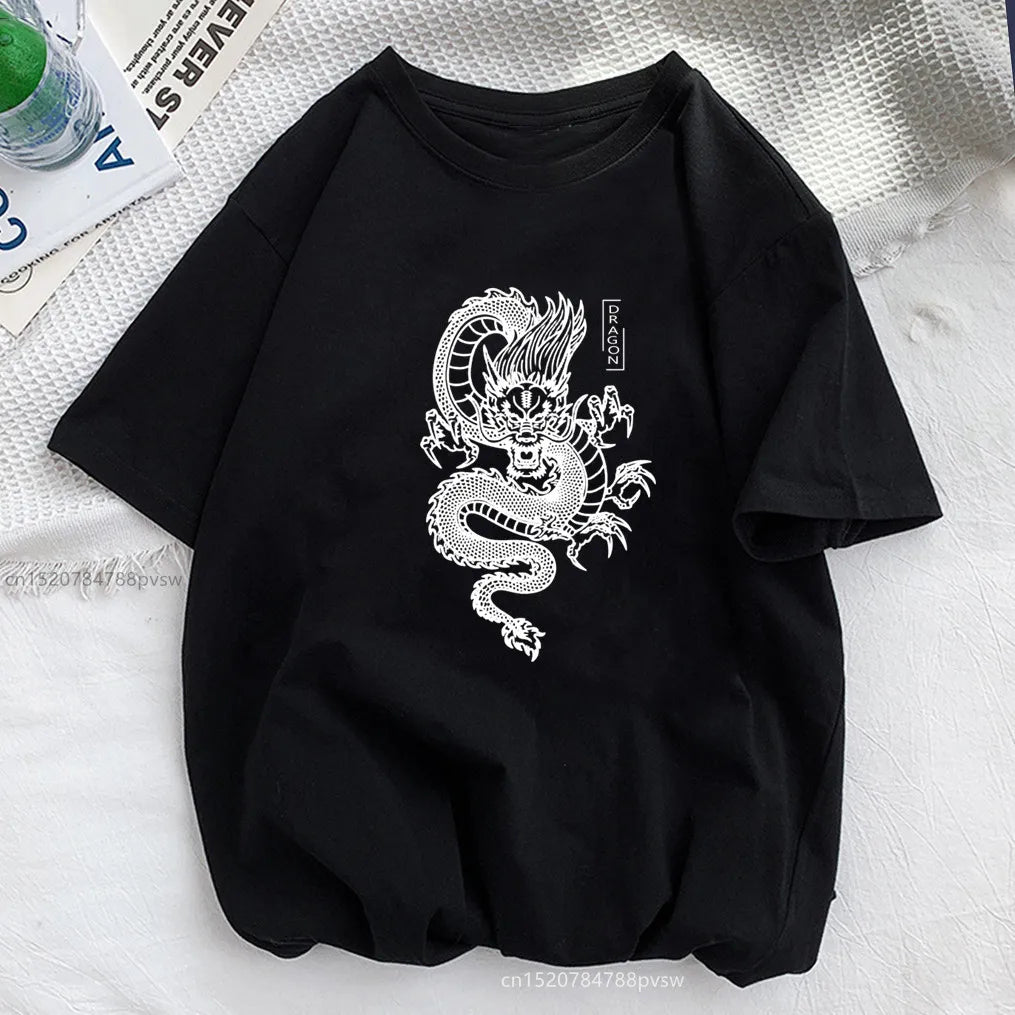 Women's Dragon Print Graphic Tee