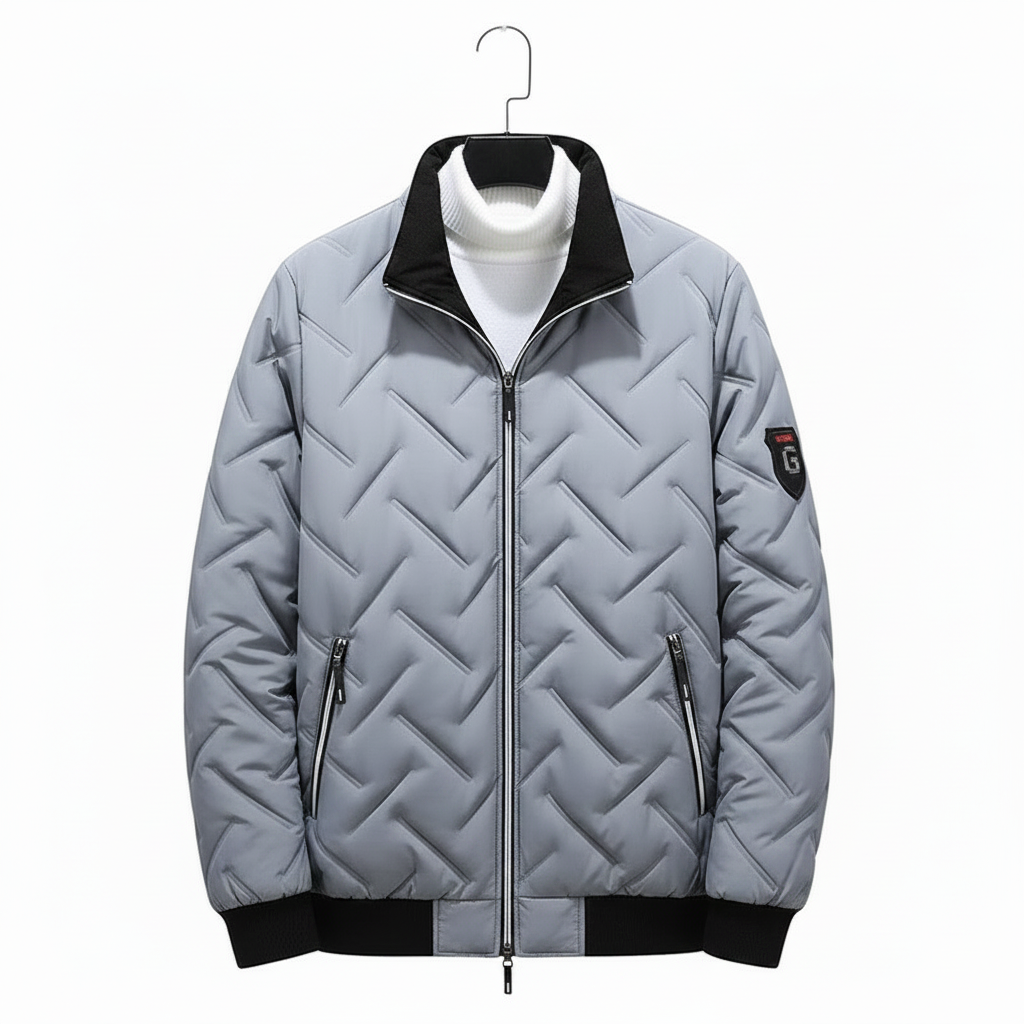 Jacket - Light Grey Outside, Black Inside